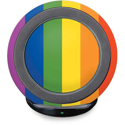 Vertical Rainbow Flag Fast Charge Wireless Charging Stand Skin